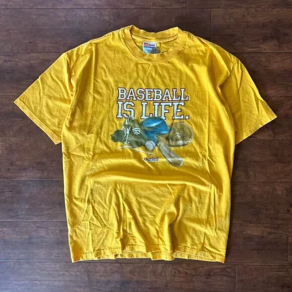 90s Baseball is Life mens graphic t-shirt - Picture 1 of 4
